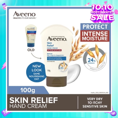 AVEENO Skin Relief Hand Cream Steroid Free (Suitable For Normal To Very Dry Skin) 100g