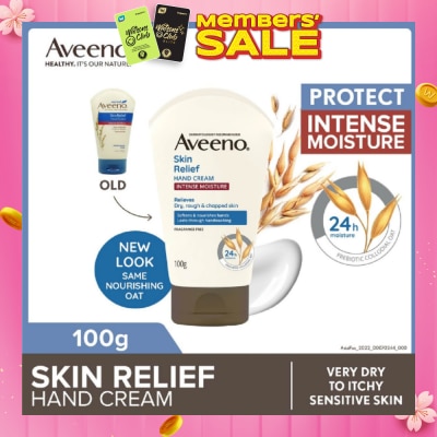 AVEENO Skin Relief Hand Cream Steroid Free (Suitable For Normal To Very Dry Skin) 100g