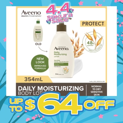 AVEENO - Daily Moisturizing Body Lotion (Suitable For Dry To Normal Skin) 354ml
