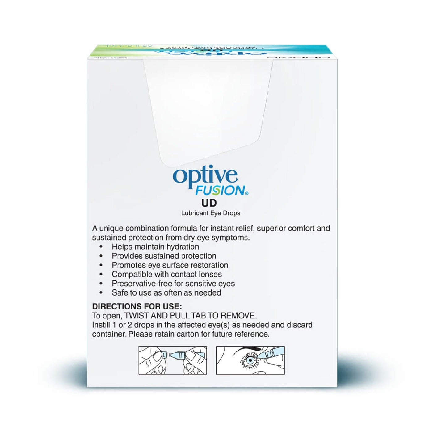 Fusion UD Lubricant Eye Drops 0.4ml x 30s