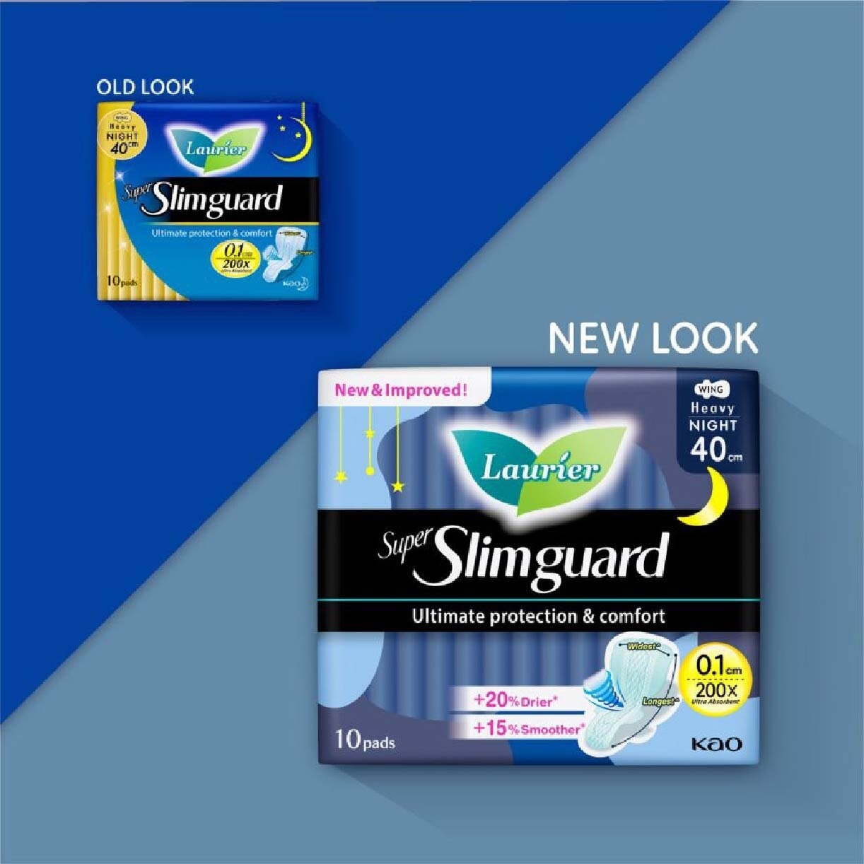 Super Slimguard Night Wing Sanitary Pad Heavy 40cm 10s