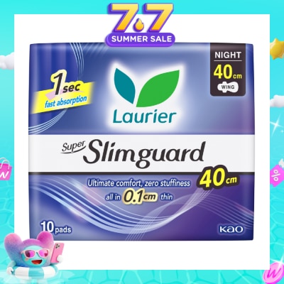 LAURIER - Super Slimguard Night Wing Sanitary Pad Heavy 40cm 10s