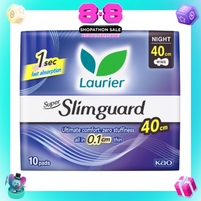 LAURIER - Super Slimguard Night Wing Sanitary Pad Heavy 40cm 10s