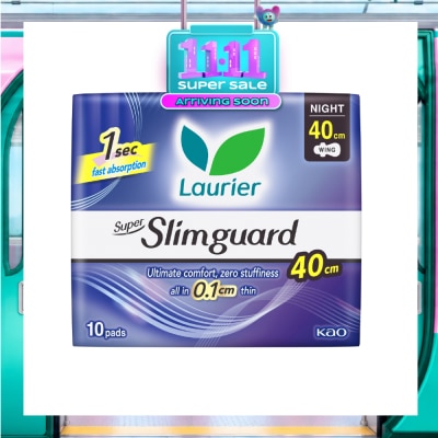 LAURIER Super Slimguard Night Wing Sanitary Pad Heavy 40cm 10s image