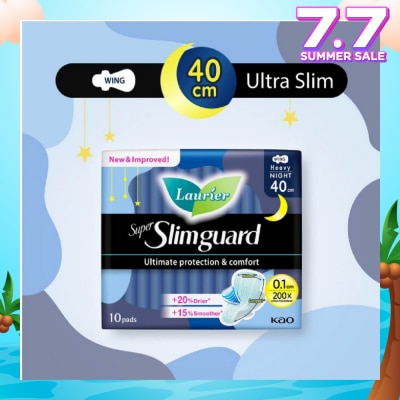 LAURIER Super Slimguard Night Wing Sanitary Pad Heavy 40cm 10s