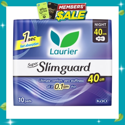 LAURIER Super Slimguard Night Wing Sanitary Pad Heavy 40cm 10s image