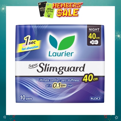 LAURIER - Super Slimguard Night Wing Sanitary Pad Heavy 40cm 10s