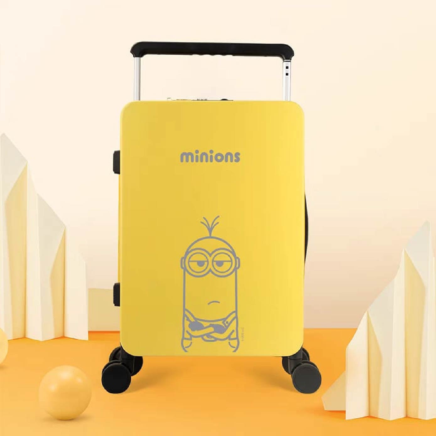 Minions Series Luggage 20 Inch Yellow