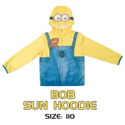 PORIA MINIONS Minions Series Kid Sun Hoodie Bob Size 110 UPF50+ 1s