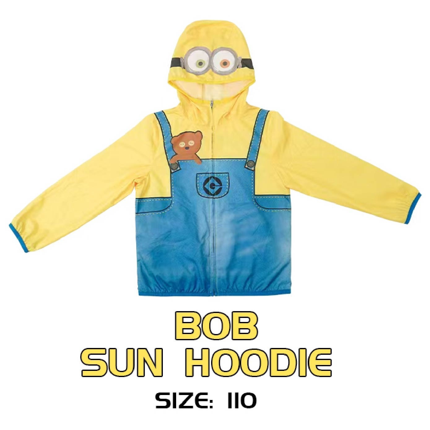 Minions Series Kid Sun Hoodie Bob Size 110 UPF50+ 1s
