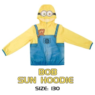 PORIA MINIONS Minions Series Kid Sun Hoodie Bob Size 130 UPF50+ 1s