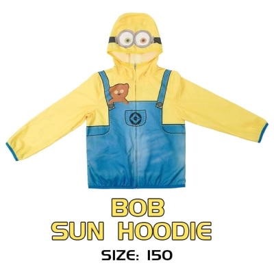 PORIA MINIONS Minions Series Kid Sun Hoodie Bob Size 150 UPF50+ 1s