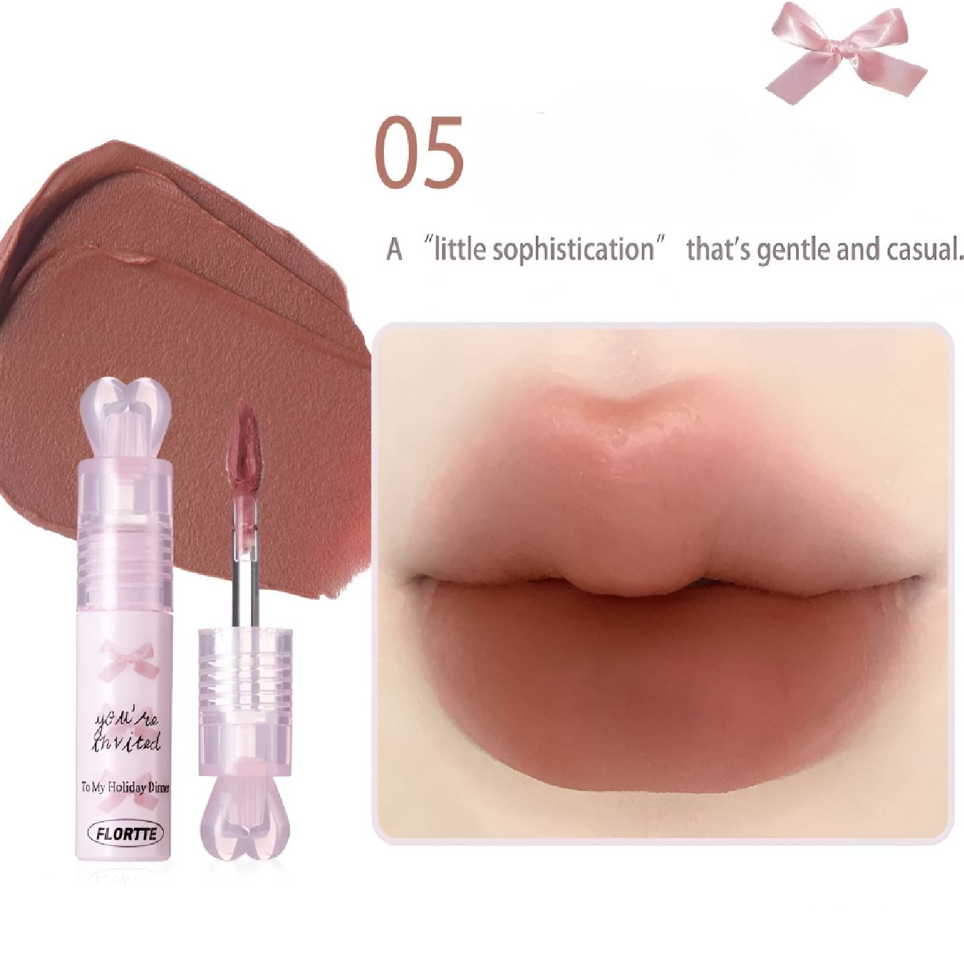 Small Bowknot Film-Forming Lip Cream 05 2.2g