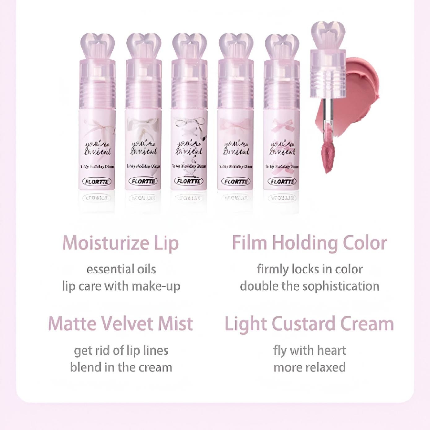 Small Bowknot Film-Forming Lip Cream 05 2.2g