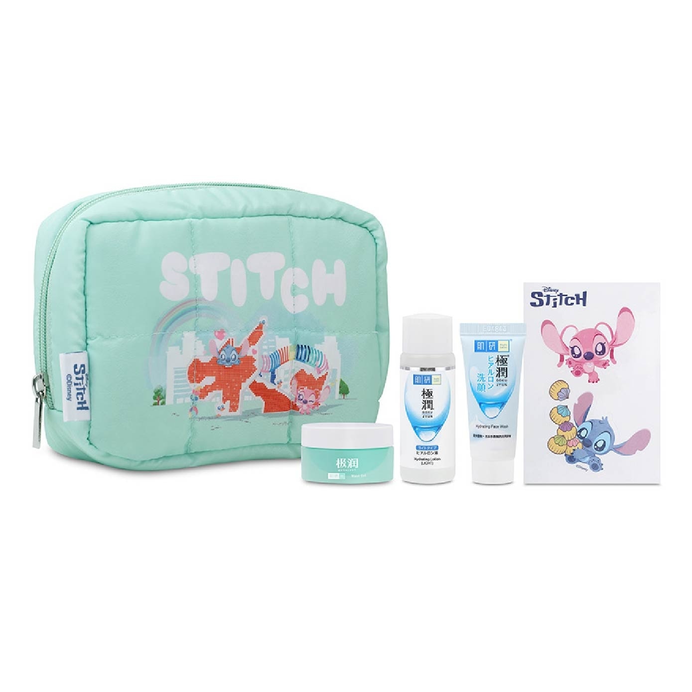 Stitch Travel Packset consists Hydrating Face Wash 12g + Hydrating Lotion 30ml + Hydrating Water Gel 14g