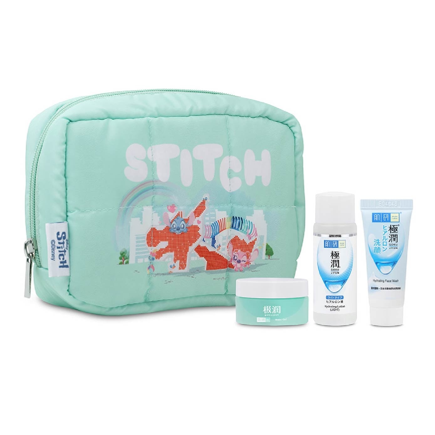 Stitch Travel Packset consists Hydrating Face Wash 12g + Hydrating Lotion 30ml + Hydrating Water Gel 14g