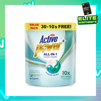 UIC Active Power+ All-In-1 Laundry Capsule Aromatic Garden 40s