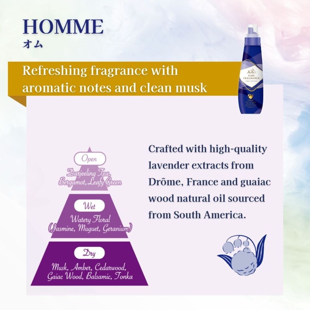 Fine Fragrance Fabric Softener Homme 600ml
