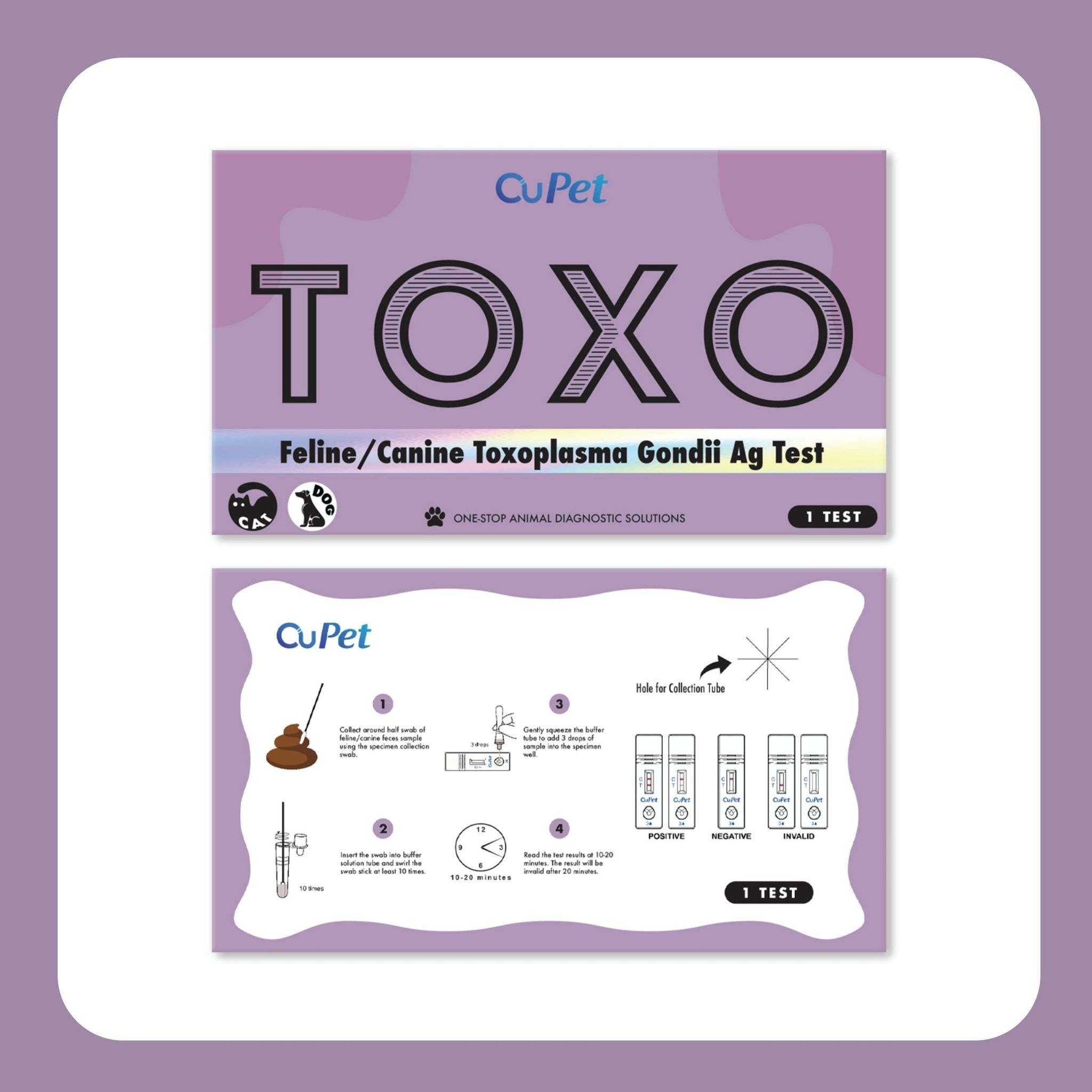 Canine/Feline Toxoplasma Gondi (TOXO) Ag Test 1s