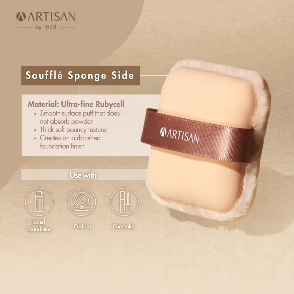 1028 Artisan Dual-Sided Base & Setting Puff 1s | Beauty Tools
