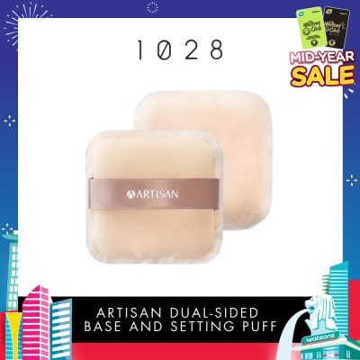 1028 Artisan Dual-Sided Base & Setting Puff 1s