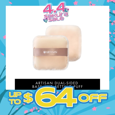 1028 - Artisan Dual-Sided Base & Setting Puff 1s