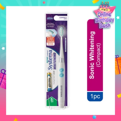 SYSTEMA Sonic Whitening Electric Toothbrush Compact 1s