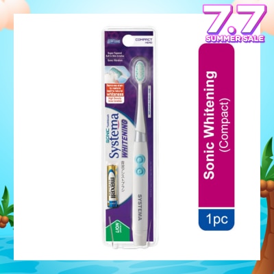 SYSTEMA Sonic Whitening Electric Toothbrush Compact 1s