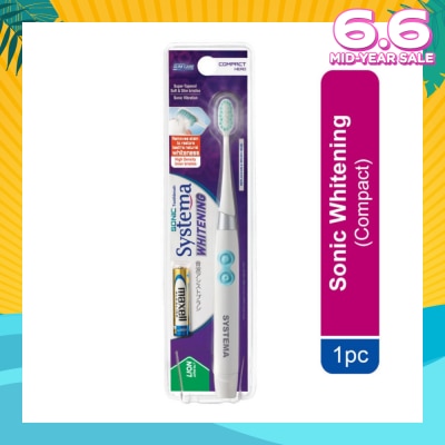 SYSTEMA Sonic Whitening Electric Toothbrush Compact 1s