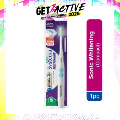 SYSTEMA - Sonic Whitening Electric Toothbrush Compact (Colours Given at Random) 1s image