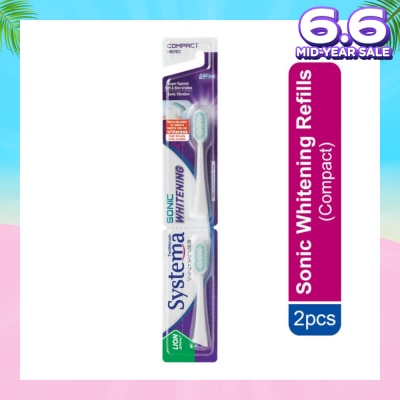 SYSTEMA Sonic Whitening Toothbrush Compact Refill 2s