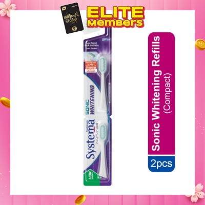 SYSTEMA Sonic Whitening Toothbrush Compact Refill 2s