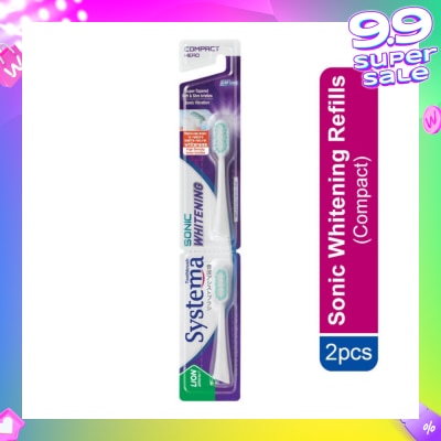 SYSTEMA Sonic Whitening Toothbrush Compact Refill 2s