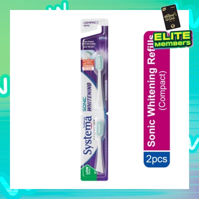 SYSTEMA Sonic Whitening Toothbrush Compact Refill 2s