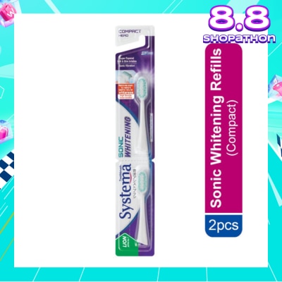 SYSTEMA Sonic Whitening Toothbrush Compact Refill 2s