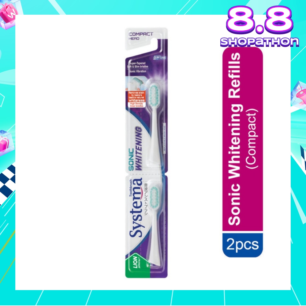 Sonic Whitening Toothbrush Compact Refill 2s