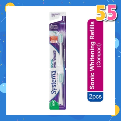 SYSTEMA Sonic Whitening Toothbrush Compact Refill 2s