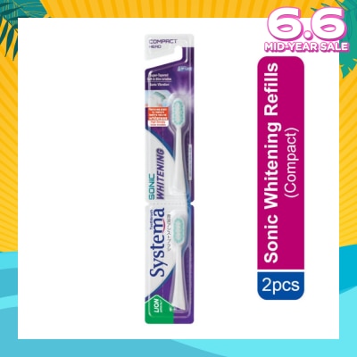 SYSTEMA Sonic Whitening Toothbrush Compact Refill 2s