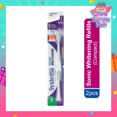 SYSTEMA Sonic Whitening Toothbrush Compact Refill 2s