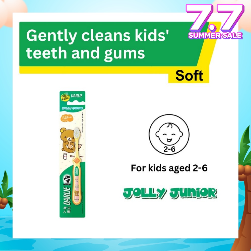 Jolly Junior Rilakkuma Kids Toothbrush Soft (For 2 to 6yrs old) 1s