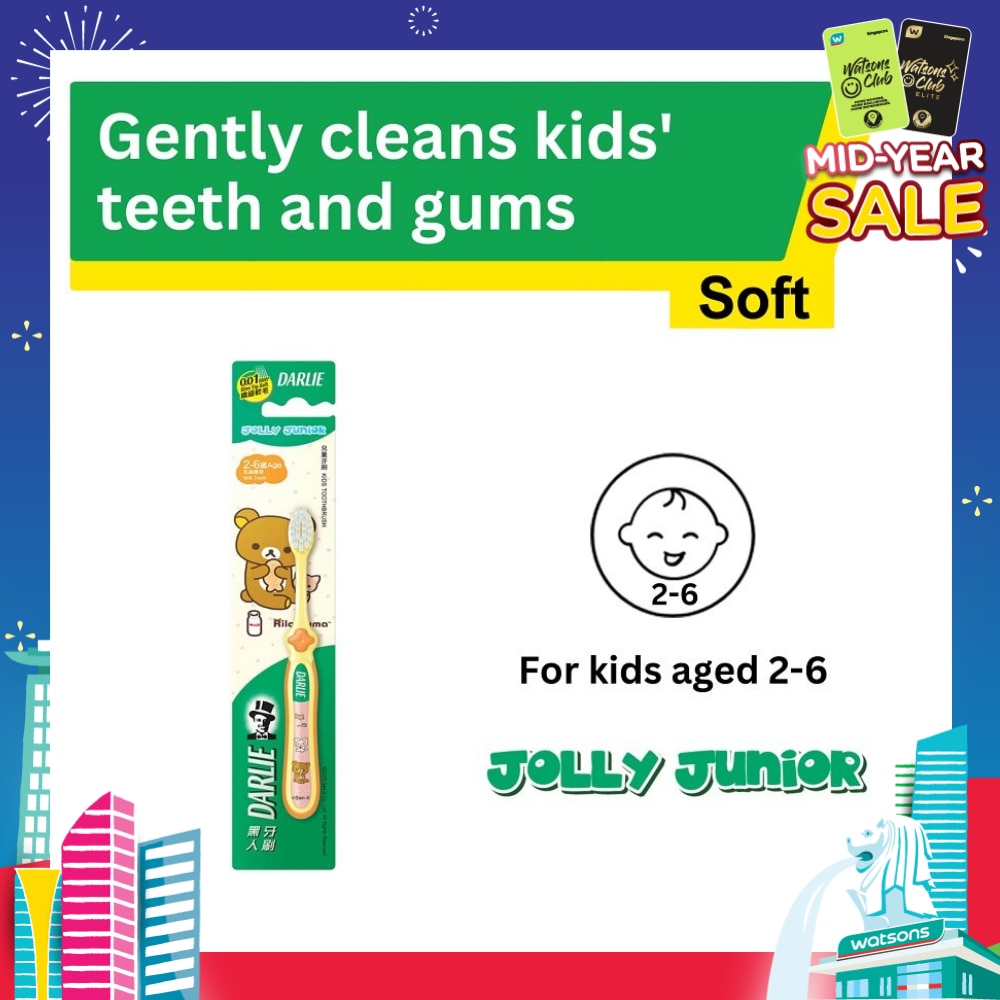 Jolly Junior Rilakkuma Kids Toothbrush Soft (For 2 to 6yrs old) 1s
