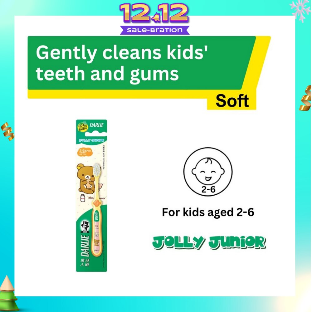 Jolly Junior Rilakkuma Kids Toothbrush Soft (For 2 to 6yrs old) 1s
