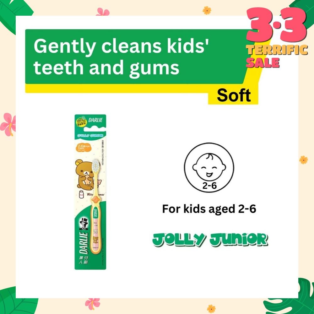 Jolly Junior Rilakkuma Kids Toothbrush Soft (For 2 to 6yrs old) 1s