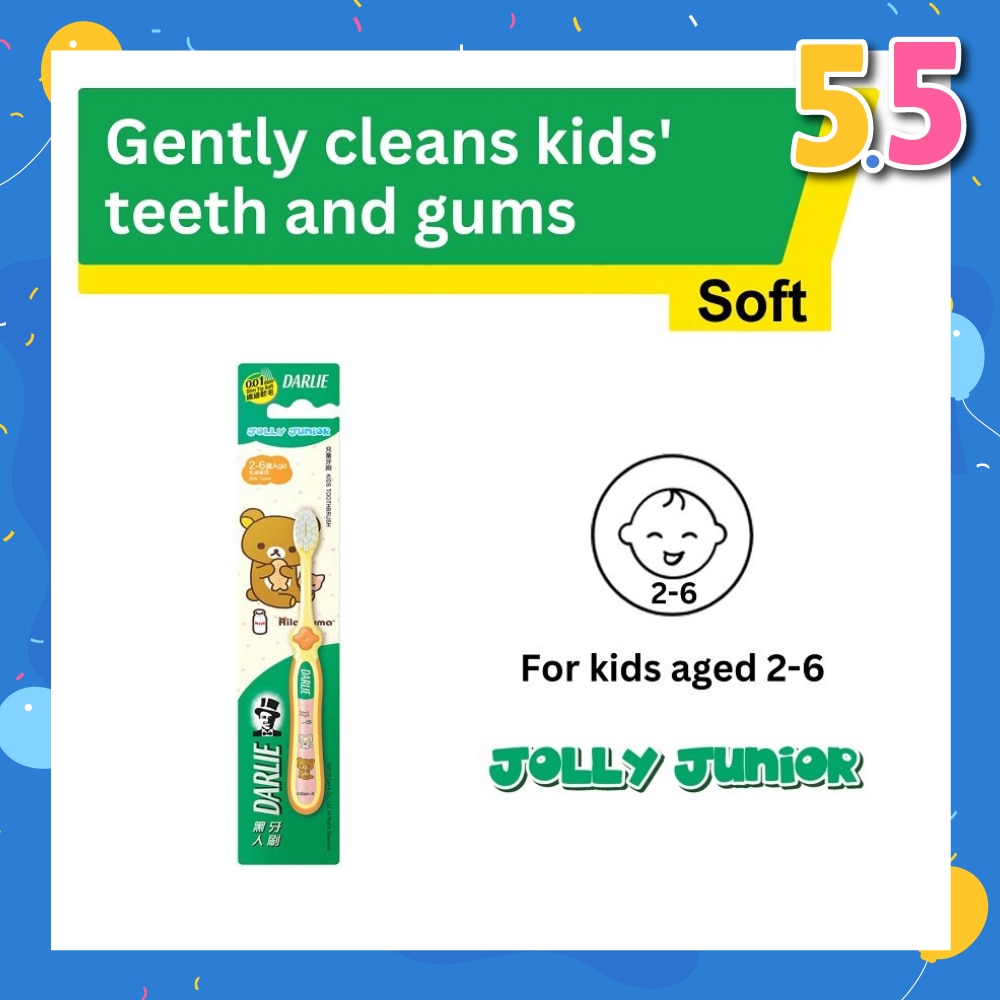 Jolly Junior Rilakkuma Kids Toothbrush Soft (For 2 to 6yrs old) 1s