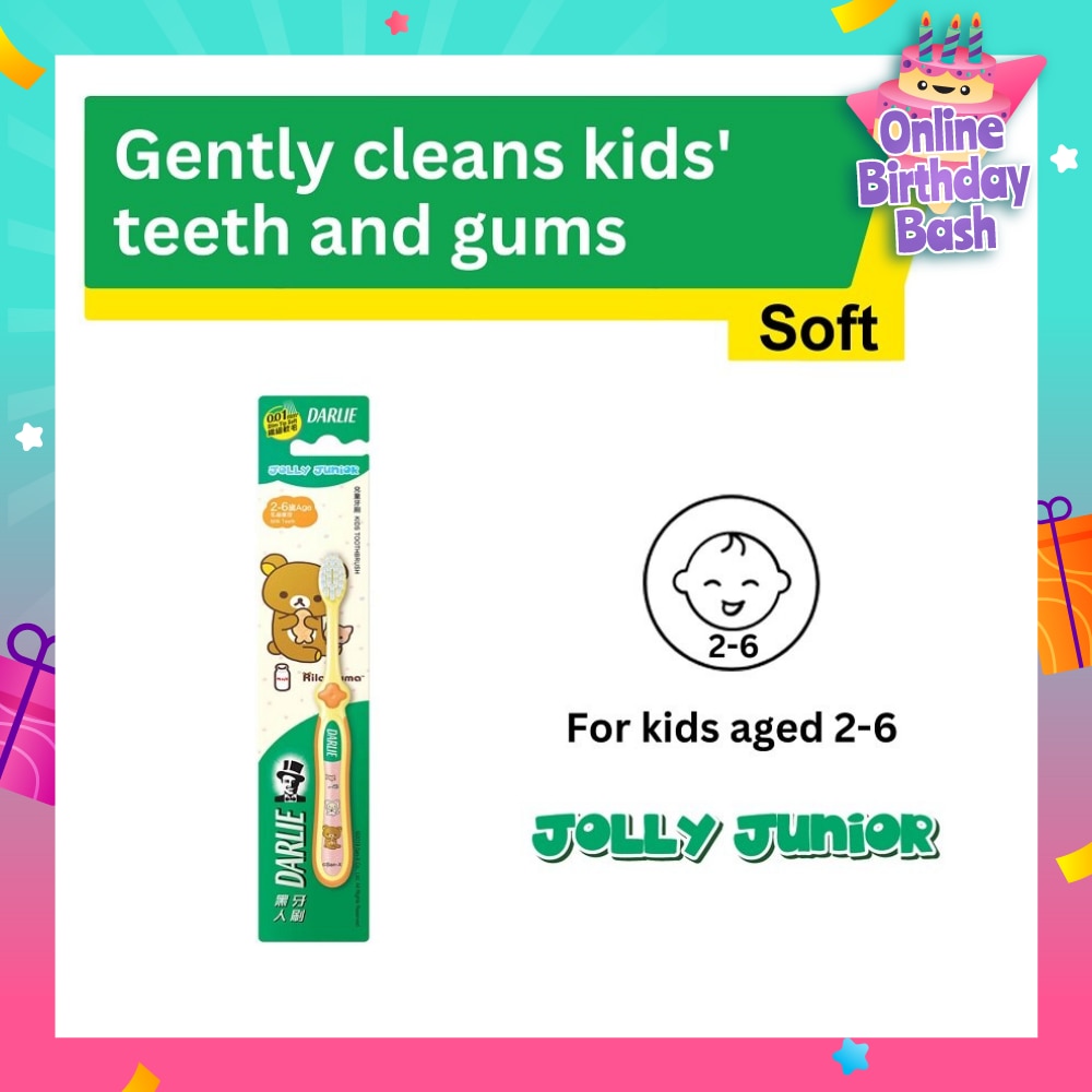 Jolly Junior Rilakkuma Kids Toothbrush Soft (For 2 to 6yrs old) 1s