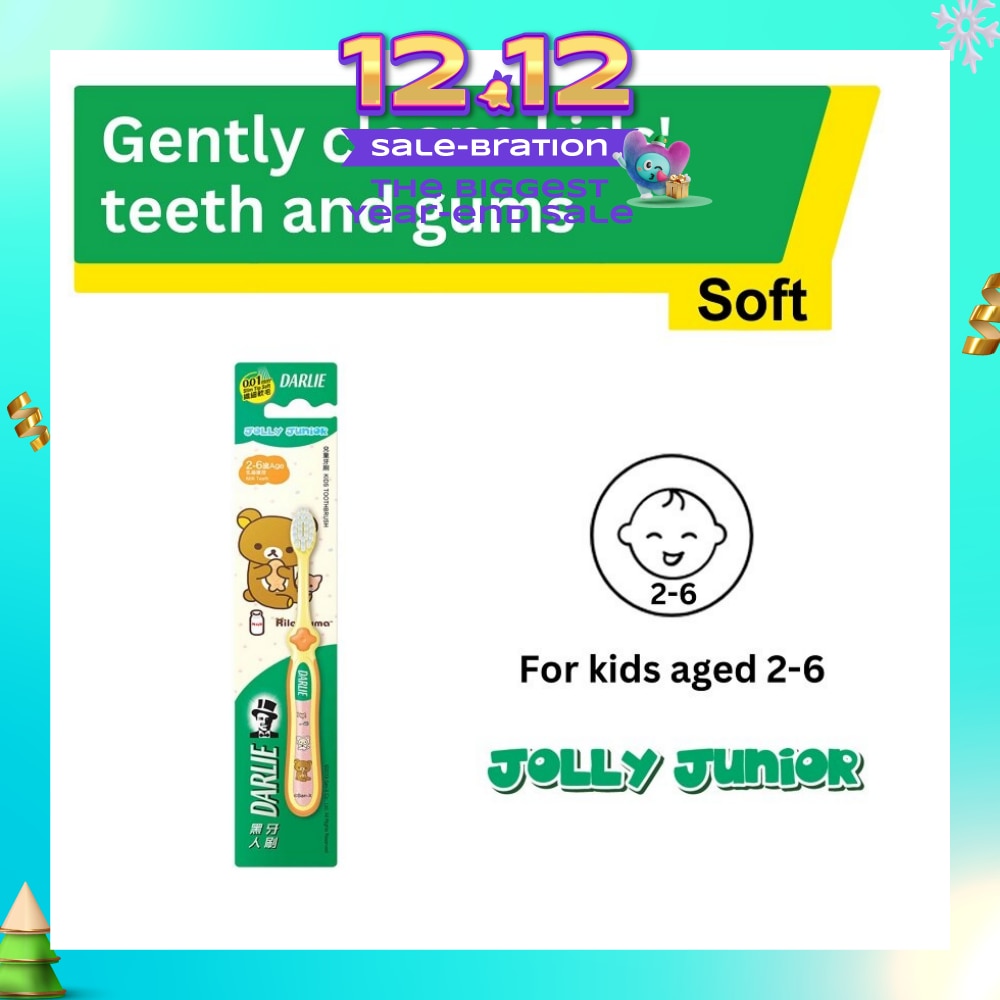 Jolly Junior Rilakkuma Kids Toothbrush Soft (For 2 to 6yrs old) 1s