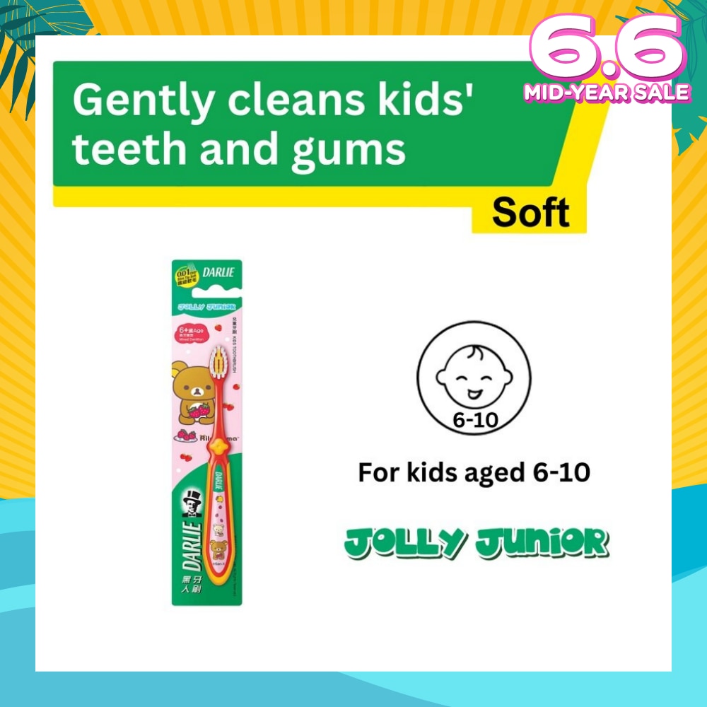 Jolly Junior Rilakkuma Kids Toothbrush Soft (For 6 to 10yrs old) 1s