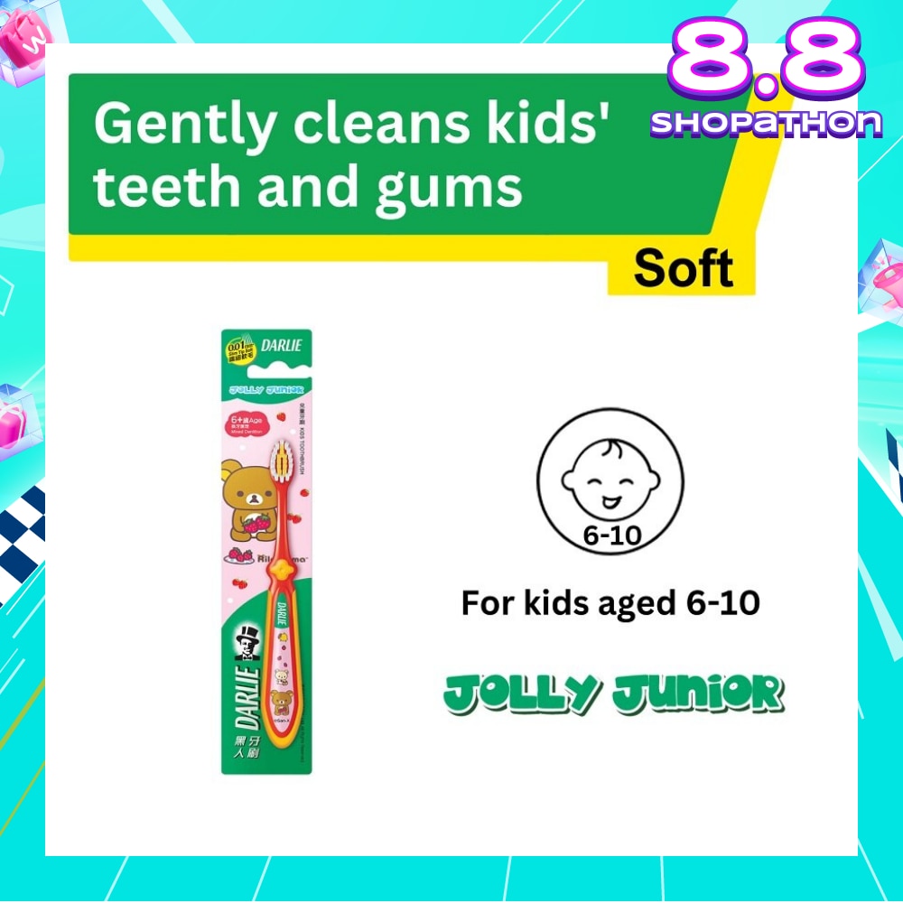 Jolly Junior Rilakkuma Kids Toothbrush Soft (For 6 to 10yrs old) 1s
