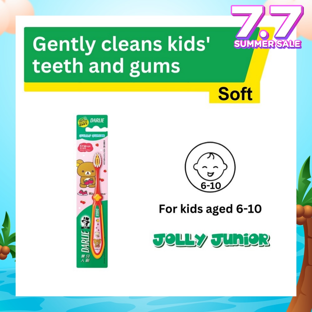 Jolly Junior Rilakkuma Kids Toothbrush Soft (For 6 to 10yrs old) 1s
