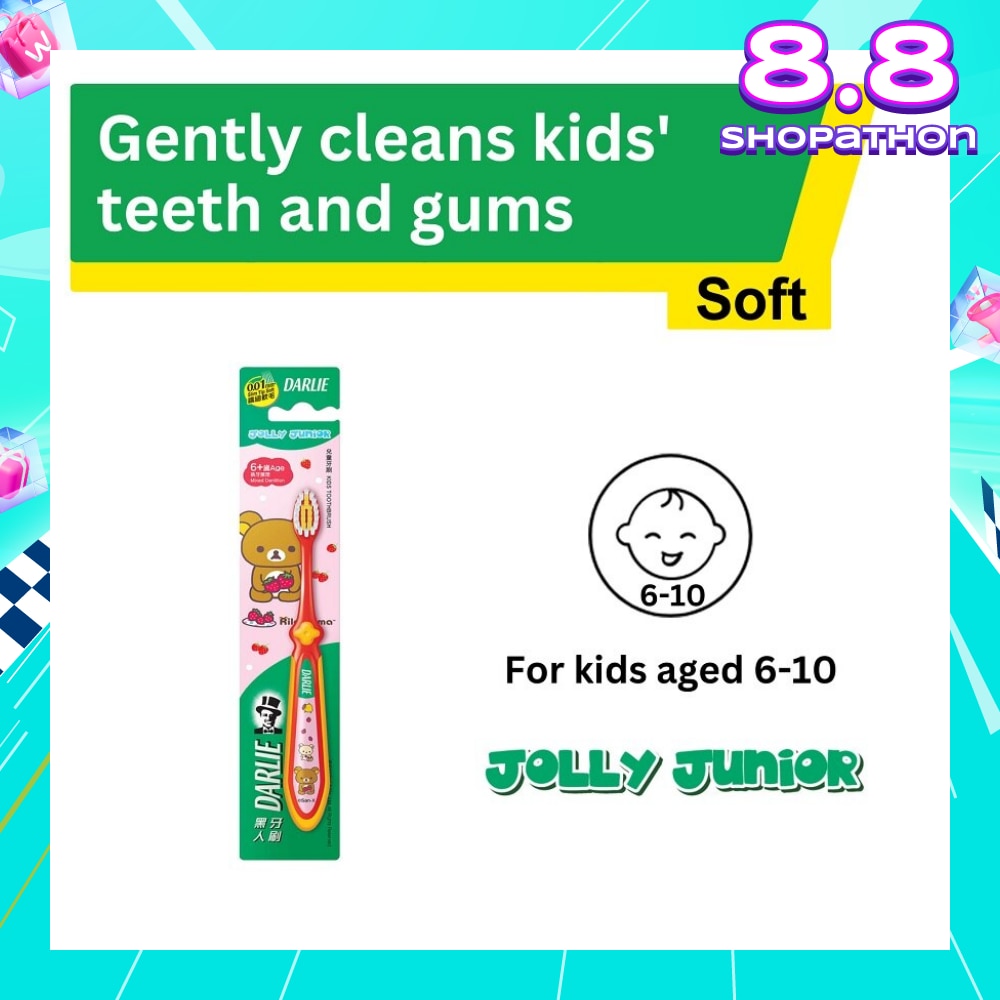 Jolly Junior Rilakkuma Kids Toothbrush Soft (For 6 to 10yrs old) 1s